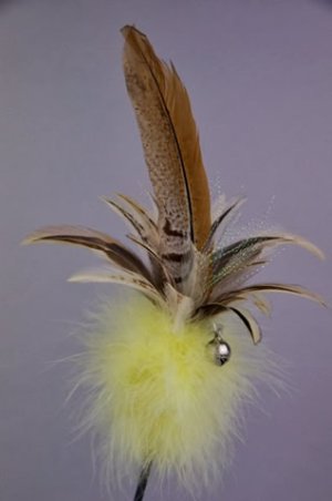 画像1: キジ羽根とイエロー・ボア（ブティック卑弥呼）