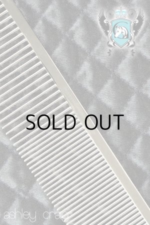 画像1: Ashley Craigアシュレイ・クレイグ・グレイハウンド・コーム《 ブルート・エクストラロング中目・粗目》シルバー　( made in England)