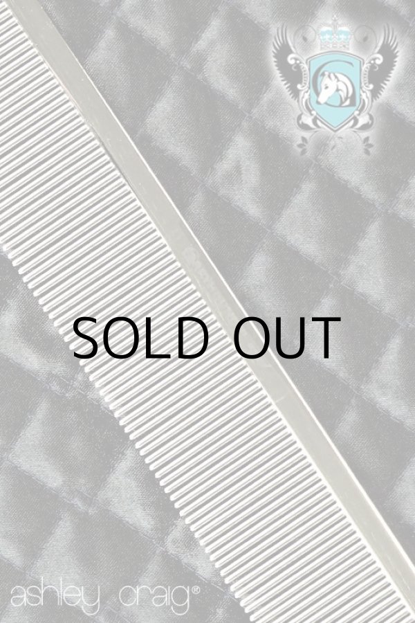 画像1: Ashley Craigアシュレイ・クレイグ・グレイハウンド・コーム 《ファイネス極細目99本》シルバー  ( made in England)