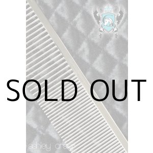 画像: Ashley Craigアシュレイ・クレイグ・グレイハウンド・コーム《 ブルート・エクストラロング中目・粗目》シルバー　( made in England)