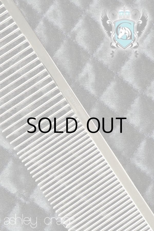 画像1: Ashley Craigアシュレイ・クレイグ・グレイハウンド・コーム《 ブルート・エクストラロング中目・粗目》シルバー　( made in England)