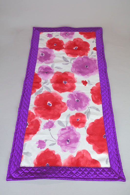 画像1: ワンとニャンのすて〜きなマット〈Watercolor Flowers - L〉